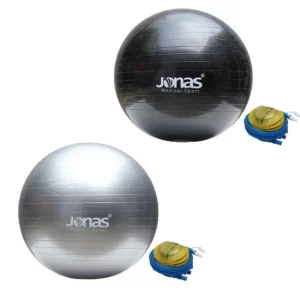 Bola Yoga Jonas/ Gymball - Black 55cm ( Free pump & String Bag)